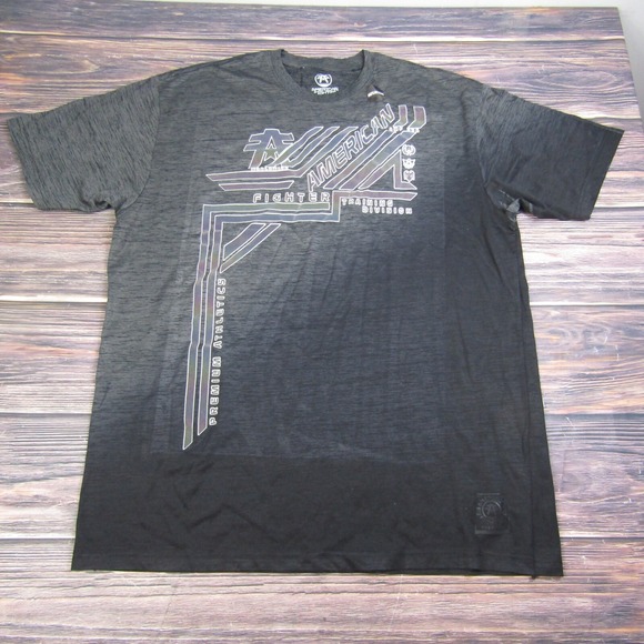 American Fighter Other - American Fighter Mens 4XL Black Gray Training T Shirt UFC MMA Gym Workout